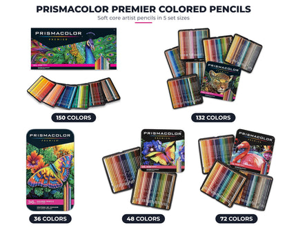 Large Prismacolor Premier Colored Pencils, Soft Core, Assorted Colors